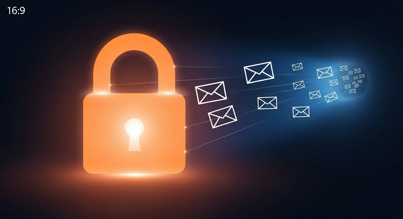 IMAP secure email connection diagram